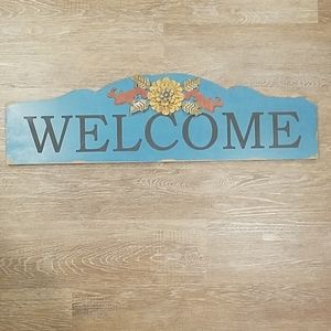 WELCOME sign